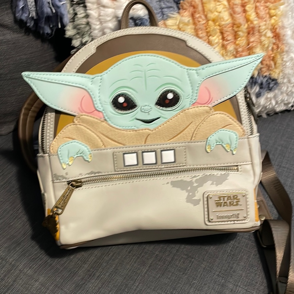 Star Wars Loungefly Grogu Baby Yoda Backpack Gem